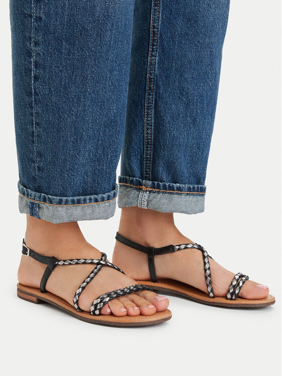 Geox Sandále Geox D Sozy S D65LXA 0KFKY C0067 Čierna