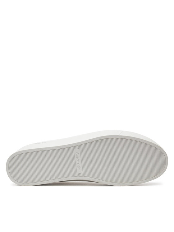Calvin Klein Sneakersy Calvin Klein Flatform Cup Lace Up Epi Mono HW0HW01911 Béžová