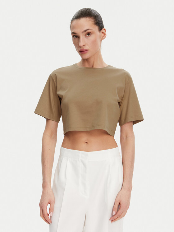 Max Mara Leisure Max Mara Leisure Футболка 2516941098650 Коричневий Regular Fit