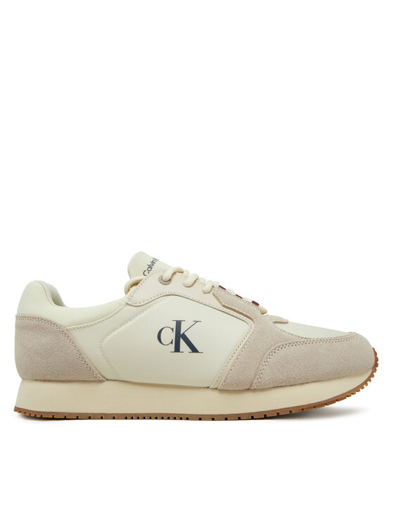 Calvin Klein Jeans Sneakersy Calvin Klein Jeans Retro Sock Runner Mg YM0YM01152 Beżowy