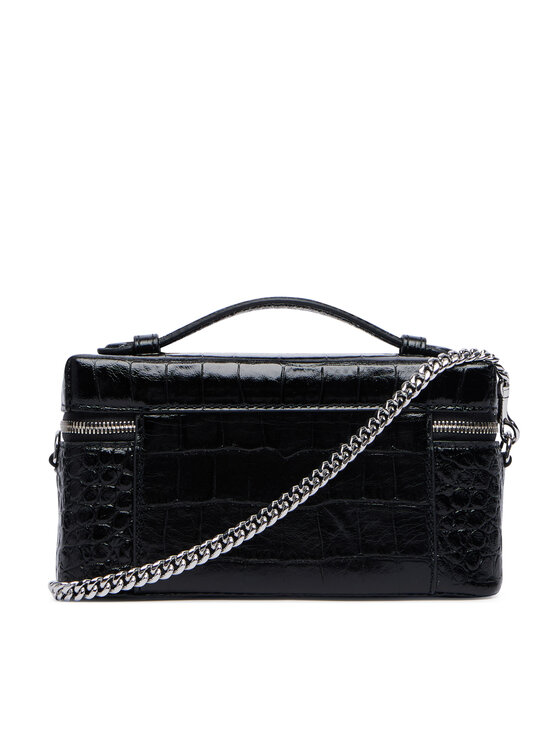 Tory Burch Ročna torba Tory Burch Charlie Embossed 185868 Črna