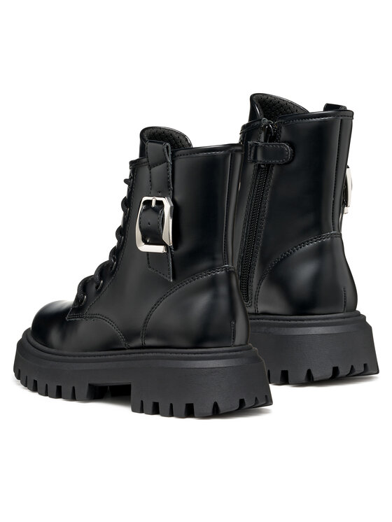 Geox Polokozačky Geox J Maquinnens J56M6C 000CN C9999 D Černá