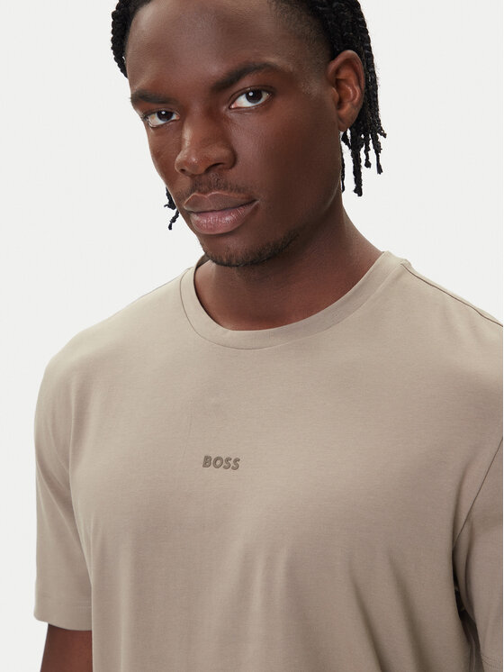 BOSS BOSS Camiseta Tchup 50473278 Beis Relaxed Fit