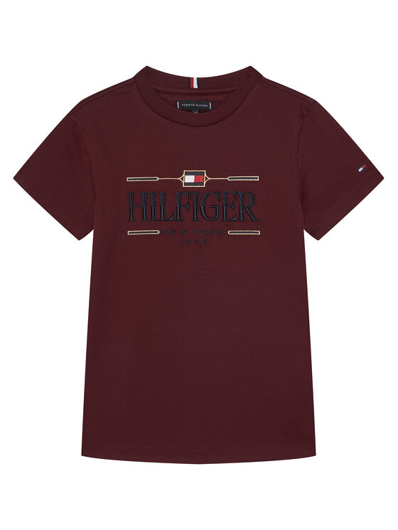 Tommy Hilfiger Tommy Hilfiger Camiseta Icons KB0KB10360 Guinda/burdeos Regular Fit