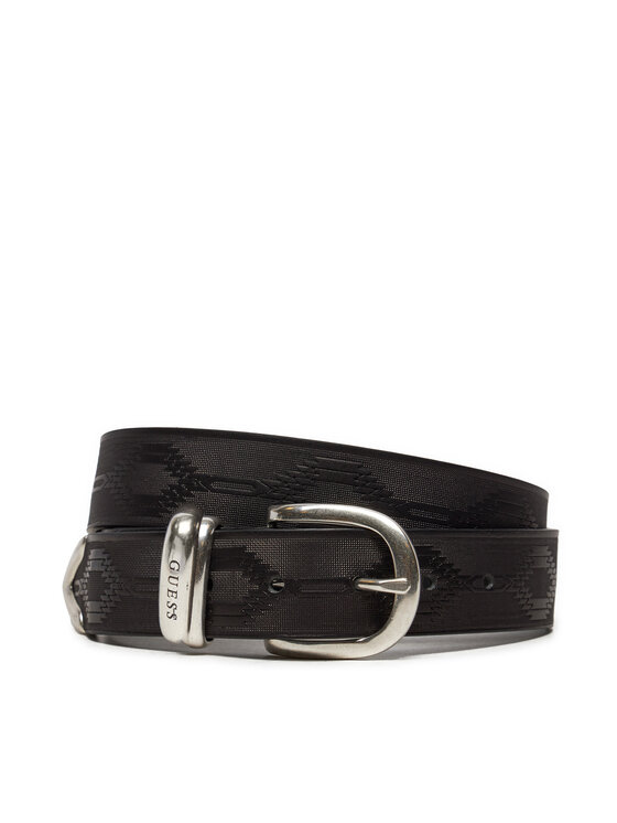 Guess Pánský pásek Guess Designed Folk Belt M4BZ32 L0VH0 Černá