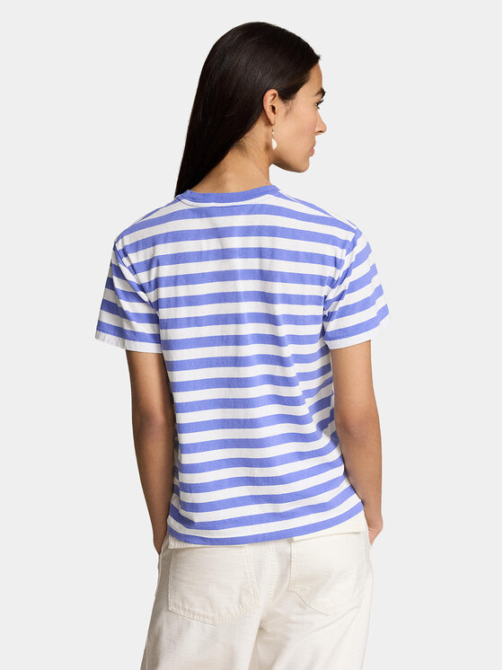 Polo Ralph Lauren Polo Ralph Lauren T-shirt Str Riv Br T 211924300001 Blu Regular Fit