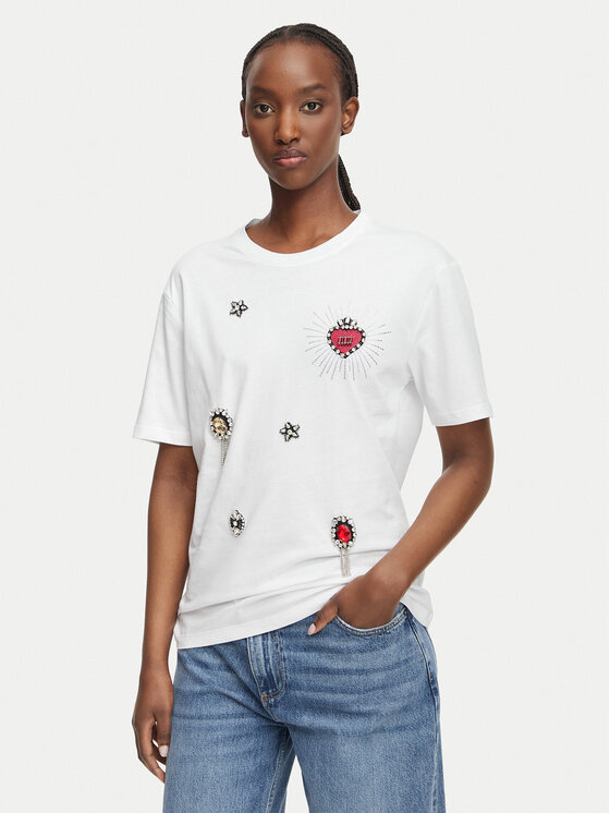 Liu Jo Liu Jo Camiseta WF6324 J0088 Blanco Regular Fit