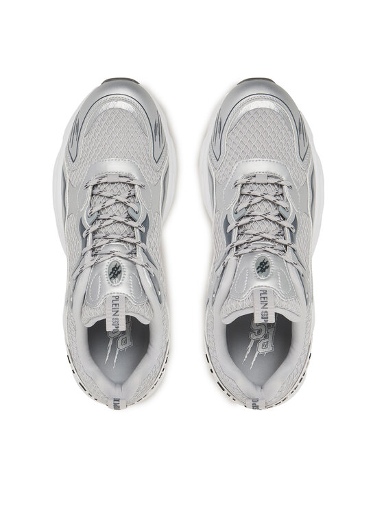 Plein Sport Sneakersy Plein Sport Track-King Mag FAES USC0843 STE003N Sivá