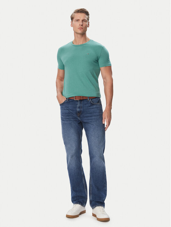 Tommy Jeans Tommy Jeans Camiseta DM0DM20363 Verde Slim Fit