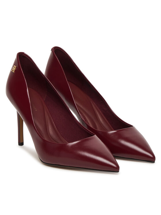 Tommy Hilfiger Обувки на ток Tommy Hilfiger Essential Pointed Pump FW0FW09362 Бордо