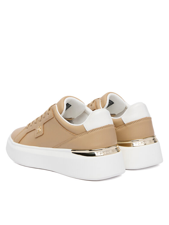Tommy Hilfiger Sneakersy Tommy Hilfiger Th Chic Platform FW0FW09396 Hnědá
