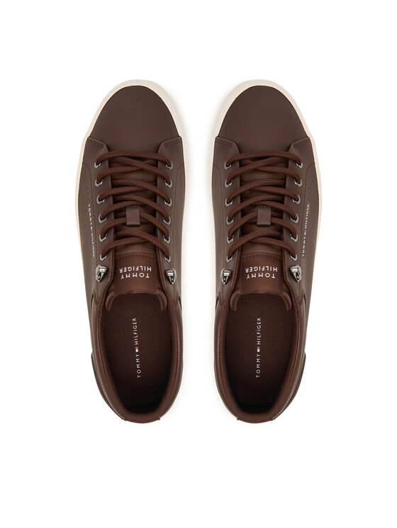 Tommy Hilfiger Laisvalaikio batai Tommy Hilfiger Harlem Lth Vulc Cleat Winter FM0FM05950 Ruda