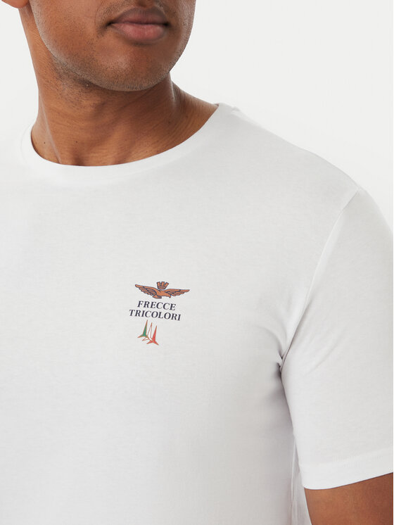 Aeronautica Militare Aeronautica Militare Camiseta Girocollo AM1UTI005 Blanco Regular Fit