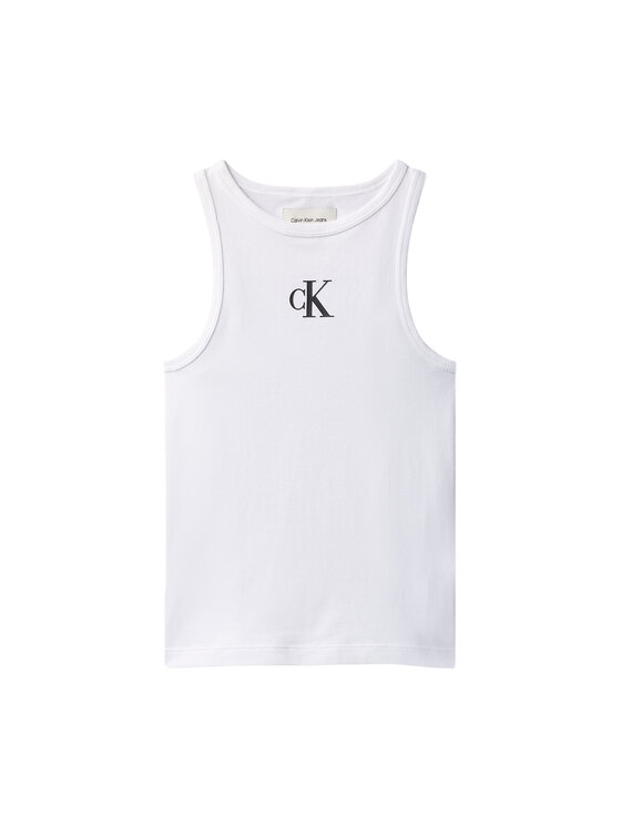 Calvin Klein Jeans Calvin Klein Jeans Top LVCKSJB10G Blanco Slim Fit