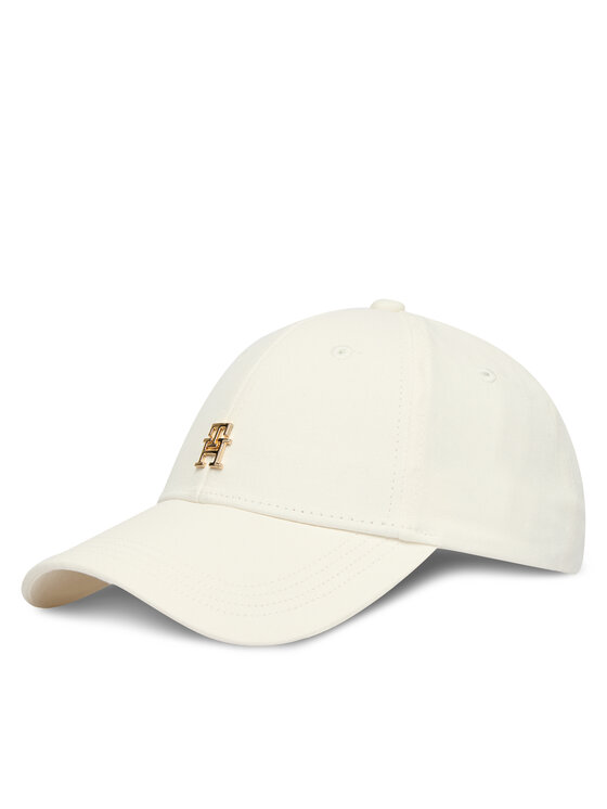 Tommy Hilfiger Kapa s šiltom Tommy Hilfiger Th Elevated Chic Cap AW0AW17631 Bela