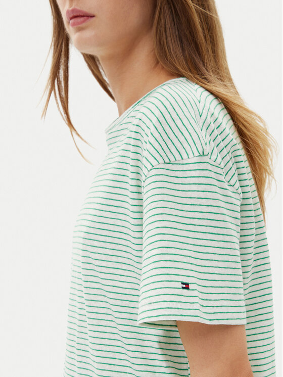 Tommy Hilfiger Tommy Hilfiger Majica WW0WW44553 Zelena Regular Fit