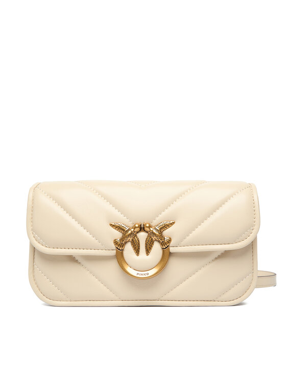 PINKO Soma PINKO Love Box Baguette Al 25-26 PLTT 105083 A2W2 Écru