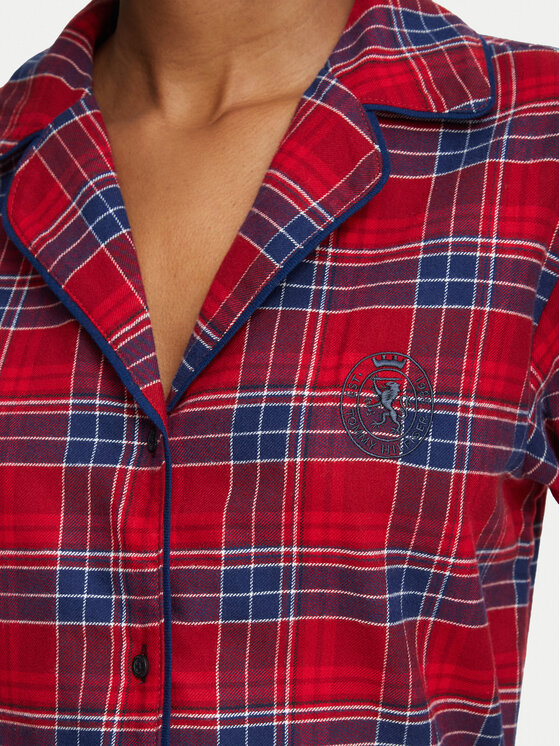 Tommy Hilfiger Tommy Hilfiger Pijama UW0UW06708 Rojo Relaxed Fit