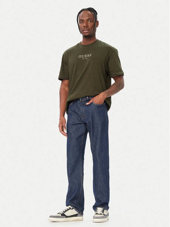 Guess Guess Camiseta M6BI55 K6192 Verde oscuro Oversize