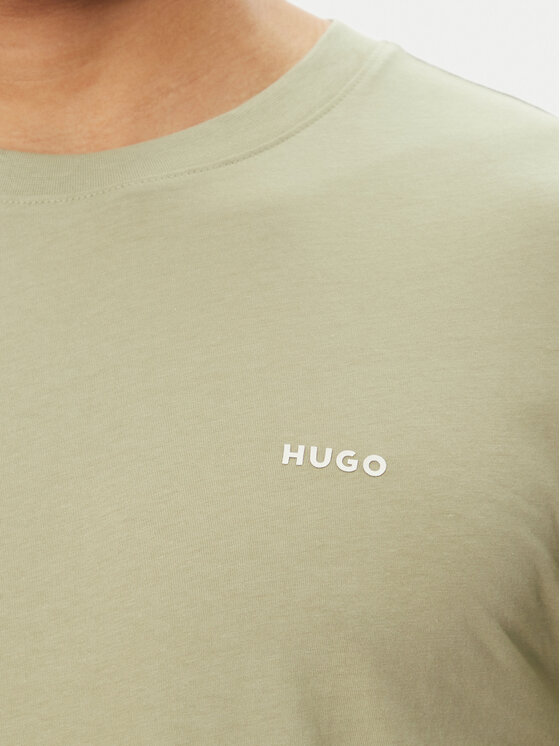 HUGO HUGO Футболка Dero222 50466158 Зелений Regular Fit