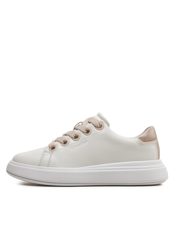 Calvin Klein Laisvalaikio batai Calvin Klein Cupsole Lace Up Lth HW0HW02085 Balta