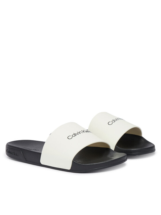Calvin Klein Ciabatte Calvin Klein Ess Slide Monobrand Cv HM0HM02107 Bianco