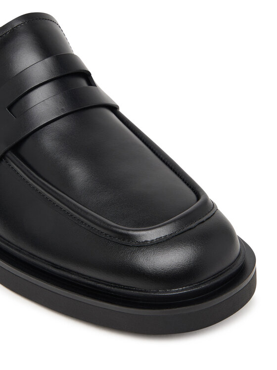 Calvin Klein Zapatos hasta el tobillo Calvin Klein Sq Rubber Band Loafer Wax Lth HM0HM02273 Negro