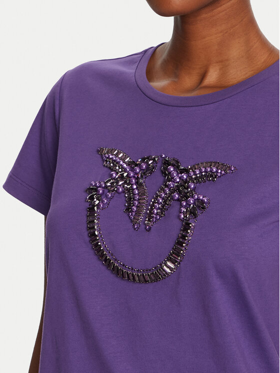 PINKO PINKO Camiseta Quentin 100535 A2RN Violeta Regular Fit