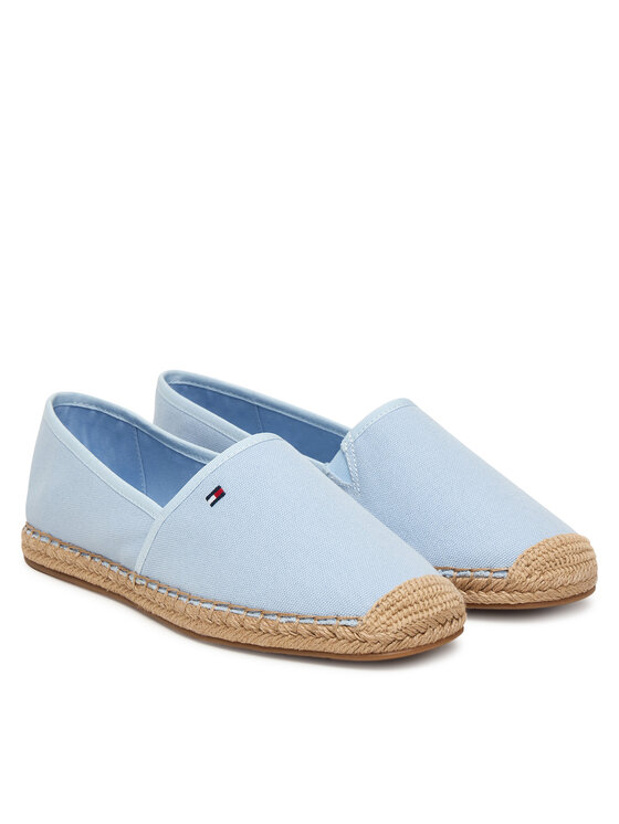 Tommy Hilfiger Espadryle Tommy Hilfiger Flag Canvas Espadrille FW0FW08541 Błękitny