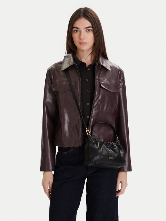 Tommy Hilfiger Borsetta Tommy Hilfiger Soft Leather Mini Crossover AW0AW18306 Nero