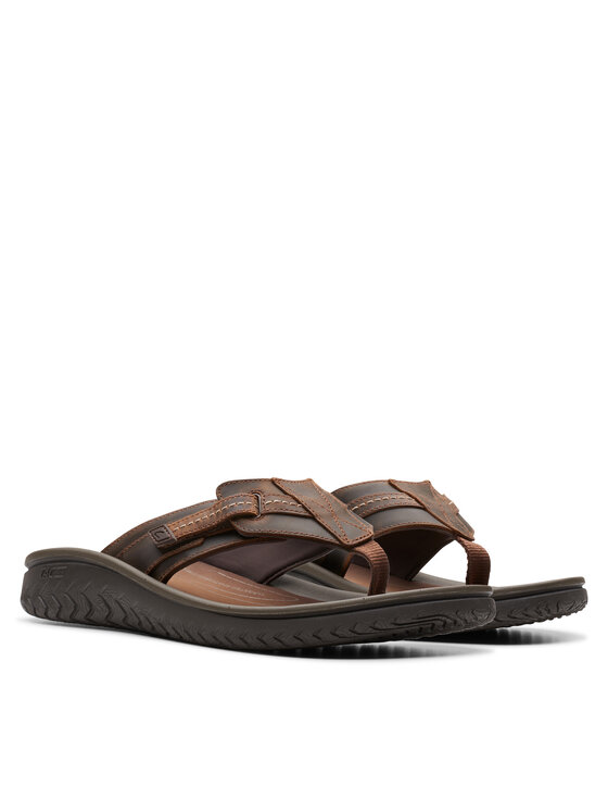 Clarks В'єтнамки Clarks Wesley Sun 26176987 Коричневий