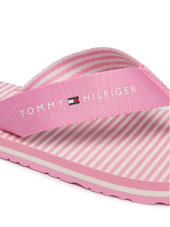 Tommy Hilfiger Σαγιονάρες Tommy Hilfiger Th Ithaca Stripe Summer Sandal FW0FW09192 Ροζ