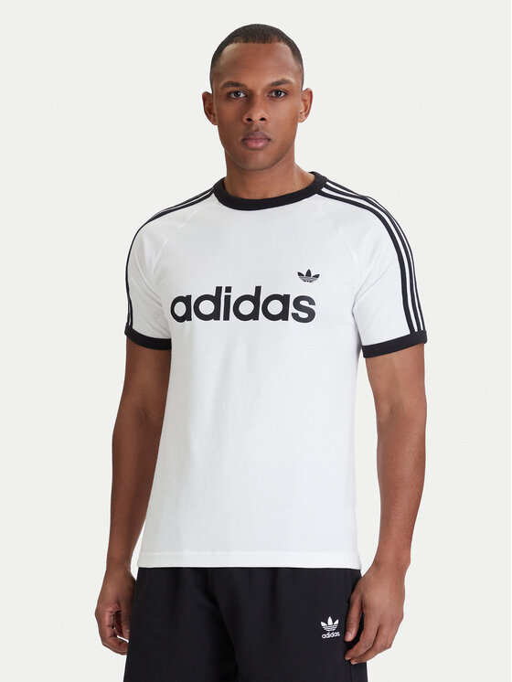 adidas adidas Camiseta 3-Stripes Ringer KF0418 Blanco Slim Fit