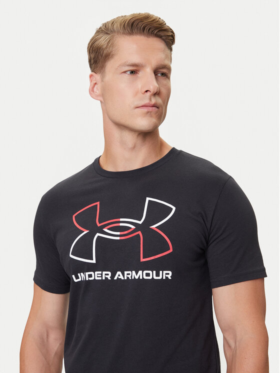 Under Armour Under Armour Футболка Ua Gl Foundation Update Ss 1382915-001 Чорний Loose Fit