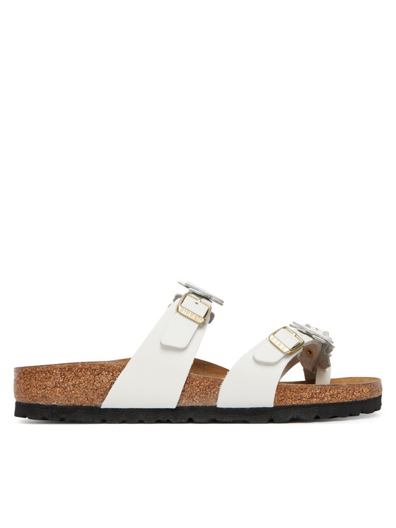 Birkenstock Σαγιονάρες Birkenstock Mayari Flowe Embellishment 1032060 Λευκό