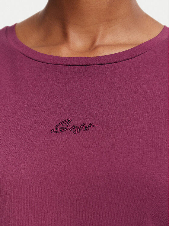 BOSS BOSS Camiseta C_Elove 50554696 Rojo oscuro Slim Fit
