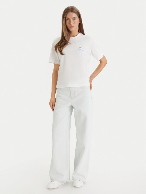 Calvin Klein Jeans Calvin Klein Jeans Camiseta LV047F801G Blanco Boxy Fit