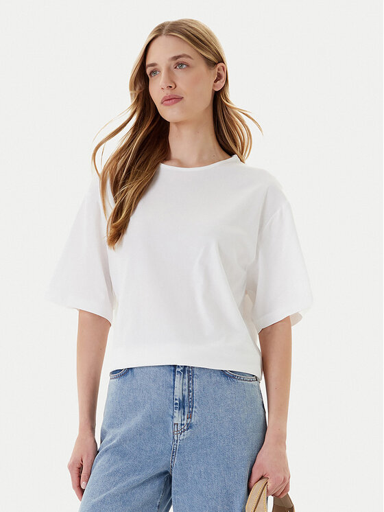 United Colors Of Benetton United Colors Of Benetton Marškinėliai 3903D10AA Balta Boxy Fit