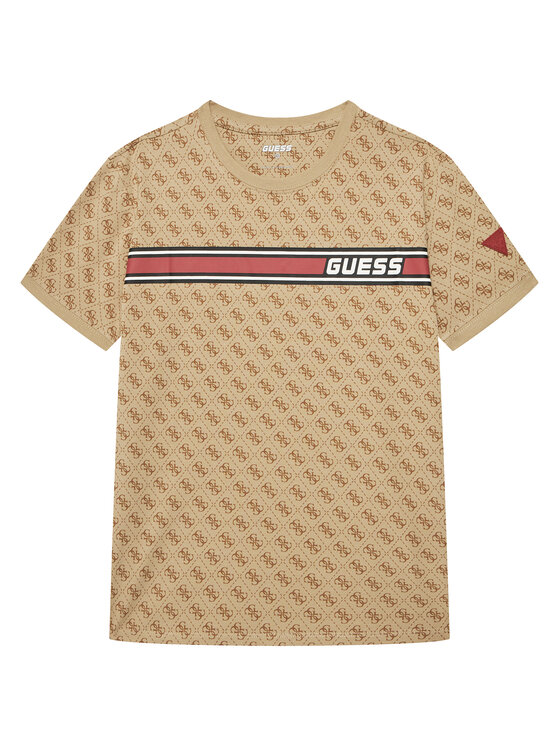 Guess Guess T-shirt L4YI47 J1314 Beige Regular Fit
