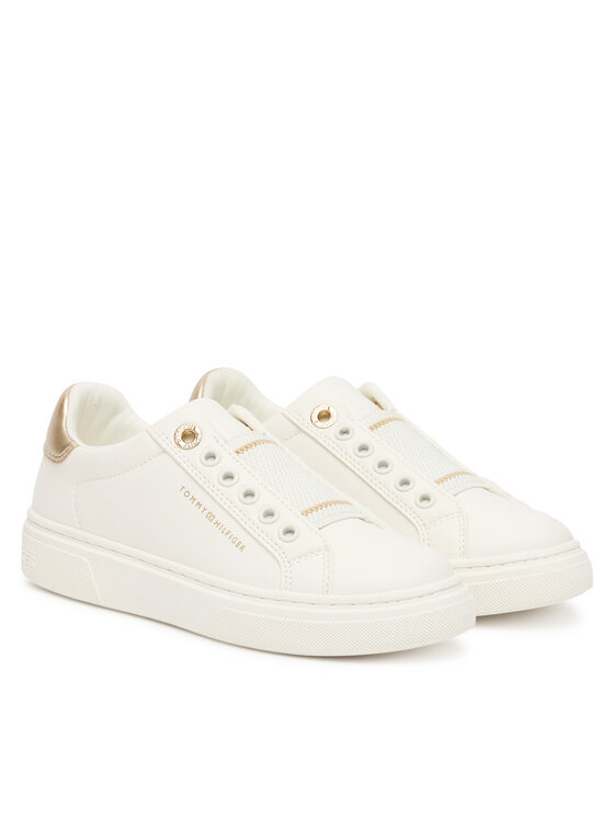 Tommy Hilfiger Сникърси Tommy Hilfiger Low Cut Sneaker T3A9-33983-1355 S Бял