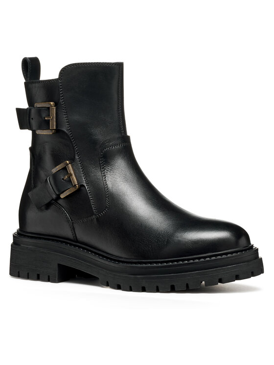 Geox Īsie zābaki Geox D Iridea D36HRC 00043 C9999 Melns