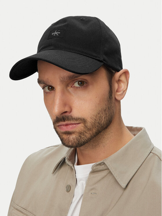 Calvin Klein Cappellino Calvin Klein Monologo Woven Patch Bb Cap LV04D5077G Nero