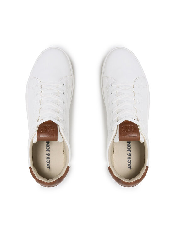 Jack & Jones Sneakersy Jack & Jones Jfwlyle Pu 12180961 Biela