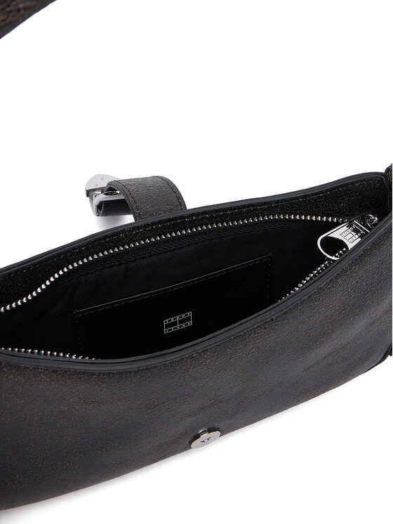Tommy Jeans Ročna torba Tommy Jeans Tjw Cool Leather Shoulder Bag AW0AW18788 Črna