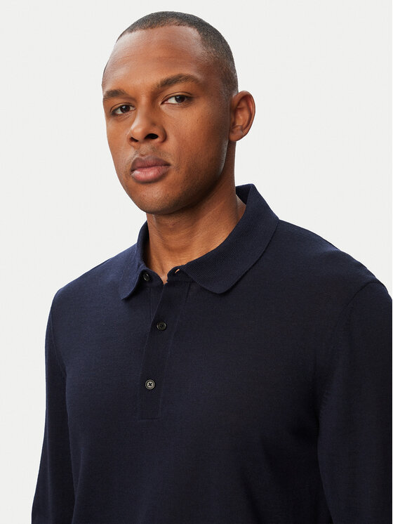 BOSS BOSS Polo H-Lancione 50565503 Azul marino Regular Fit