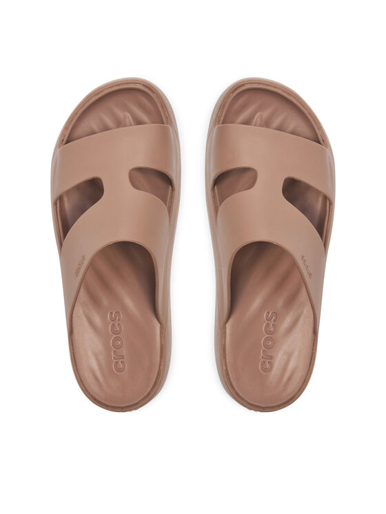Crocs Шльопанці Crocs Getaway Platform H-Strap 209409 Бежевий