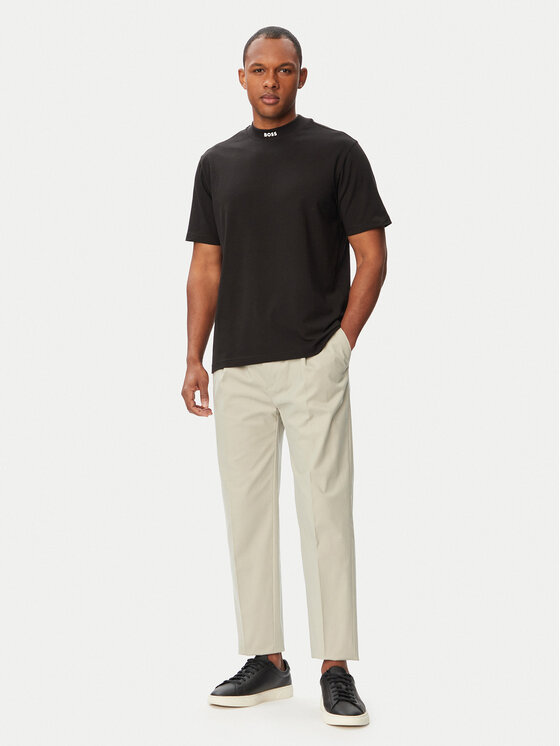 BOSS BOSS Футболка Tee Collar 50562120 Чорний Relaxed Fit