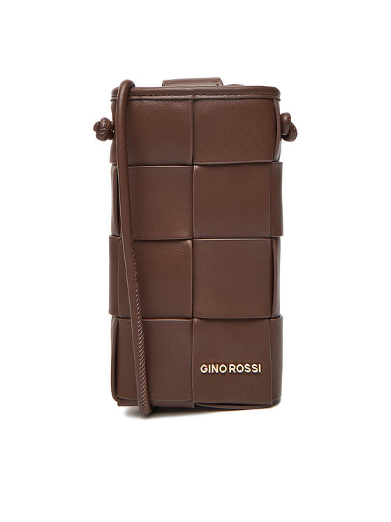 GINO ROSSI Pouzdro na mobil Gino Rossi C-BFT231202 Hnědá