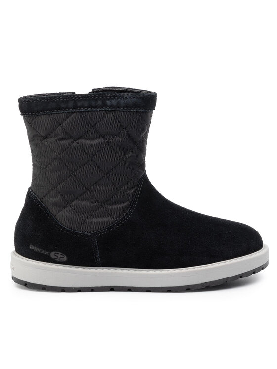 Geox Kozačky Geox J Noha B J9460B 0FU22 C9999 S Černá