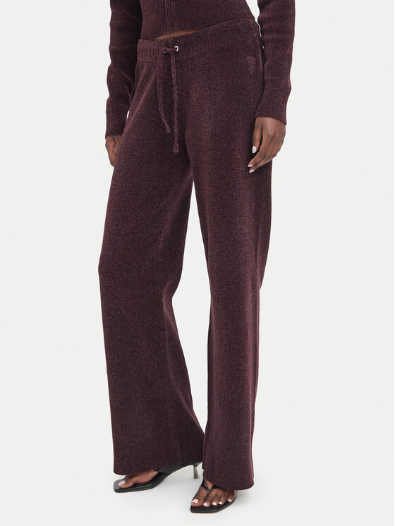 Juicy Couture Juicy Couture Pantalones de chándal JCWEB006 Guinda/burdeos Regular Fit